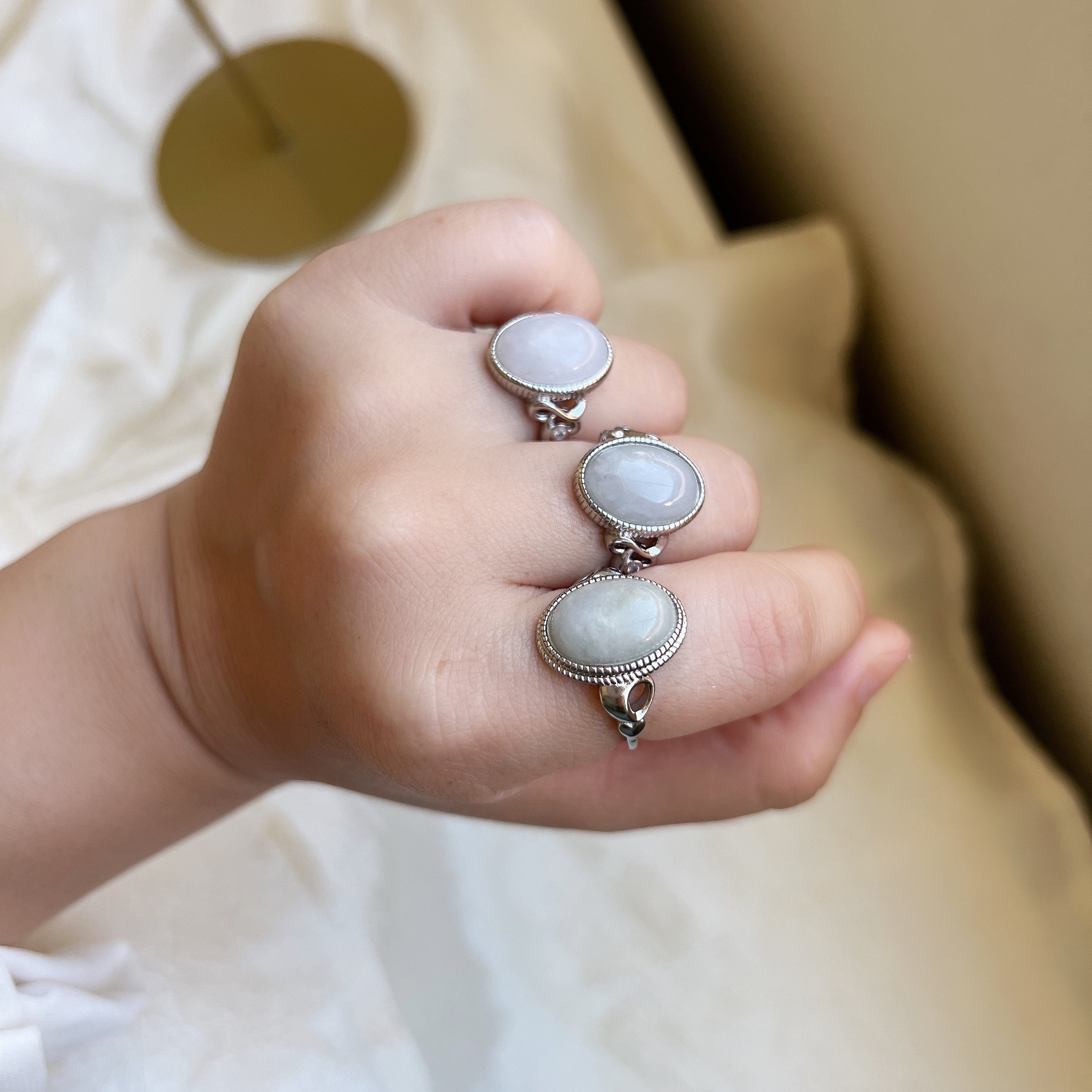 Sunstone ring, Brass stone ring, Big stone ring, Natural stone ring, Brass  ring - Shop CURRY MOON General Rings - Pinkoi