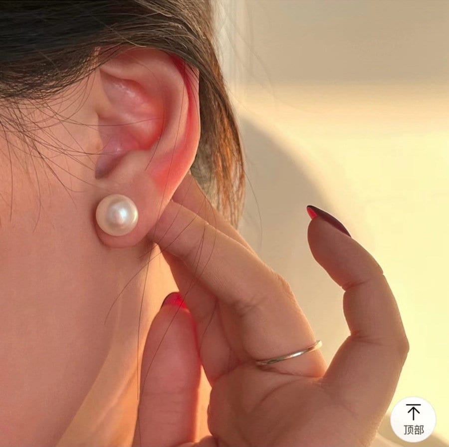 Buy Original Earrings,double Pearl Earrings, Plastic Pearl Earrings,gold  Color Earrings, Big Pearl Earrings,large Pearl Earrings Online in India -  Etsy